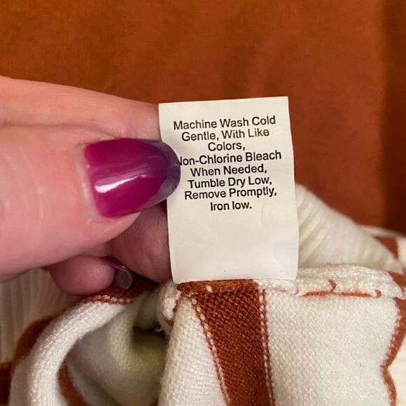 Brooklyns Brown & White Sweater Large - Picture 8 of 8